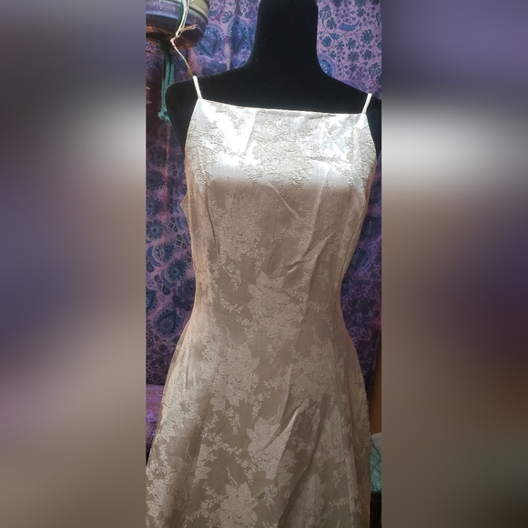 Vintage Scott McClintock Formal Prom Wedding Damask Tapestry Dress Gown  Sz 10 - Picture 3 of 11